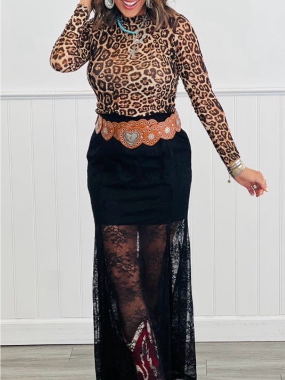 Leopard Print Women's Top